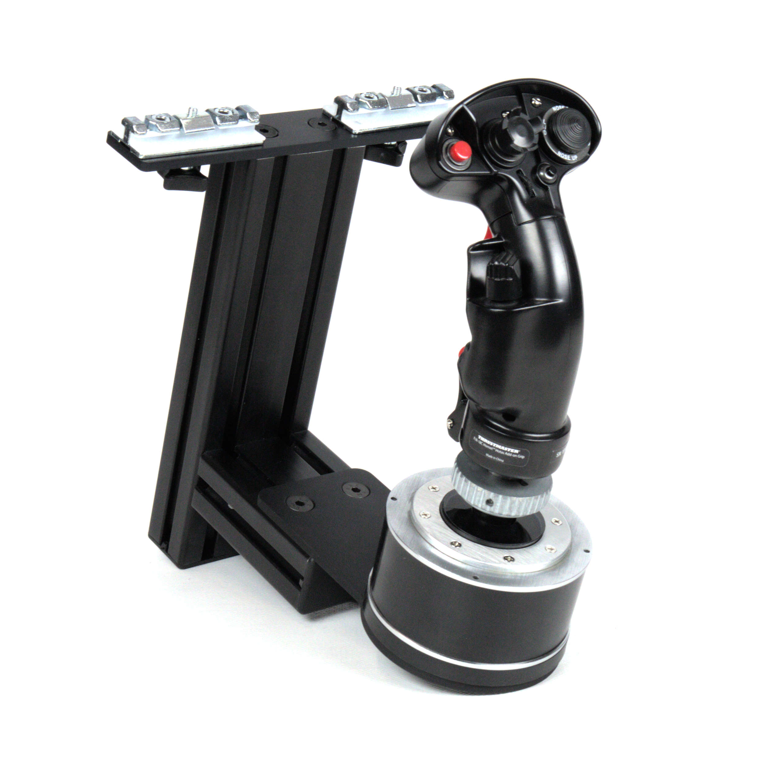 MEZA MOUNT-Desk Mount Compatible with Thrustmaster HOTAS Warthog Joystick  and Throttle-with All Installation Bolts ＆ Install Manual 